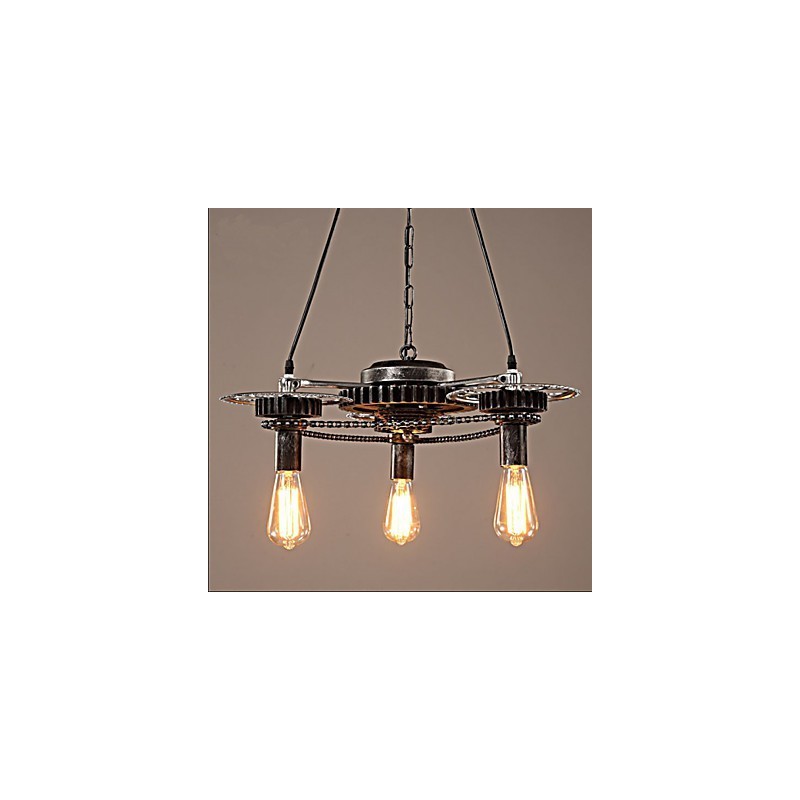 VintageLron Kronleuchter Industrieller Kronleuchter mit Windrad