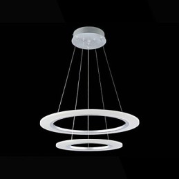 Acryl Pendelleuchte Deckenleuchter Kronleuchter Lampen Leuchten mit 2 Ringen
