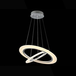 Acryl Pendelleuchte Deckenleuchter Kronleuchter Lampen Leuchten mit 2 Ringen