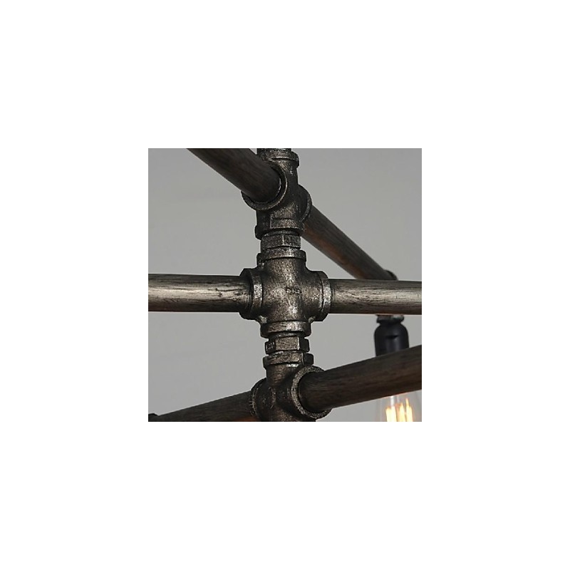 Traditionelle klassische Vintage Retro Laterne Country Malerei Metall Pendelleuchte