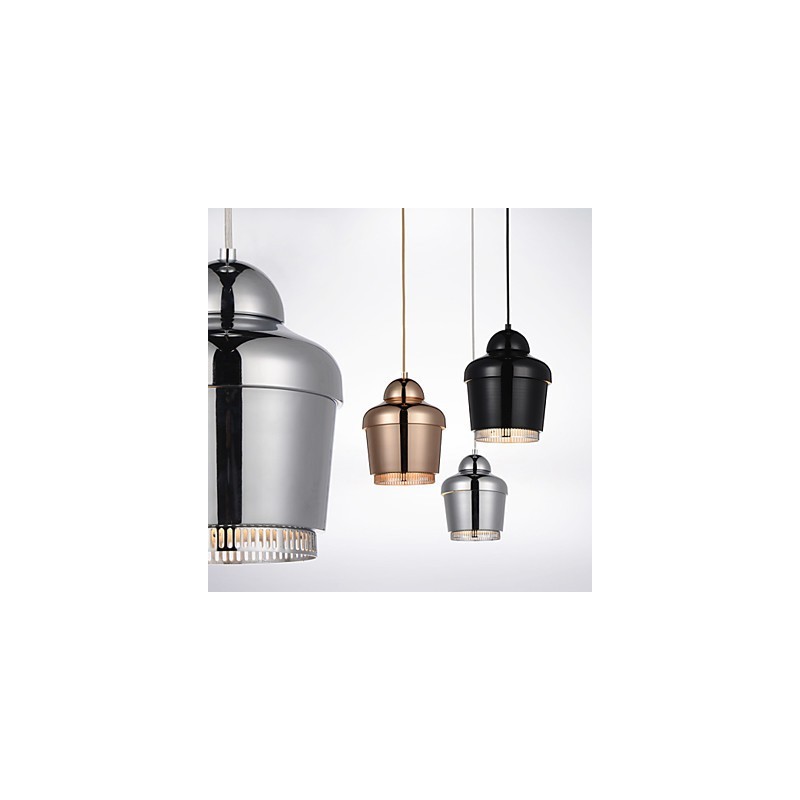 Pendelleuchte 1 Licht Moderne Einfachheit Golden Chrom Schwarz Weiß Kohlenstoffstahl Metall Kronleuchter