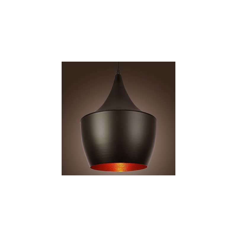 Moderne Pendelleuchte im Retro-Mini-Stil mit Gemälden