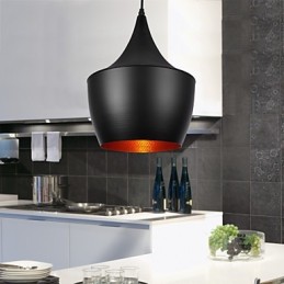 Moderne Pendelleuchte im Retro-Mini-Stil mit Gemälden