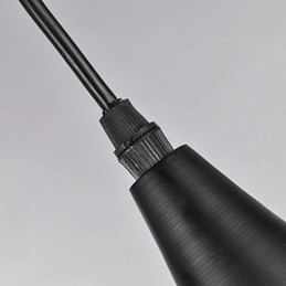 Moderne Pendelleuchte im Retro-Mini-Stil mit Gemälden