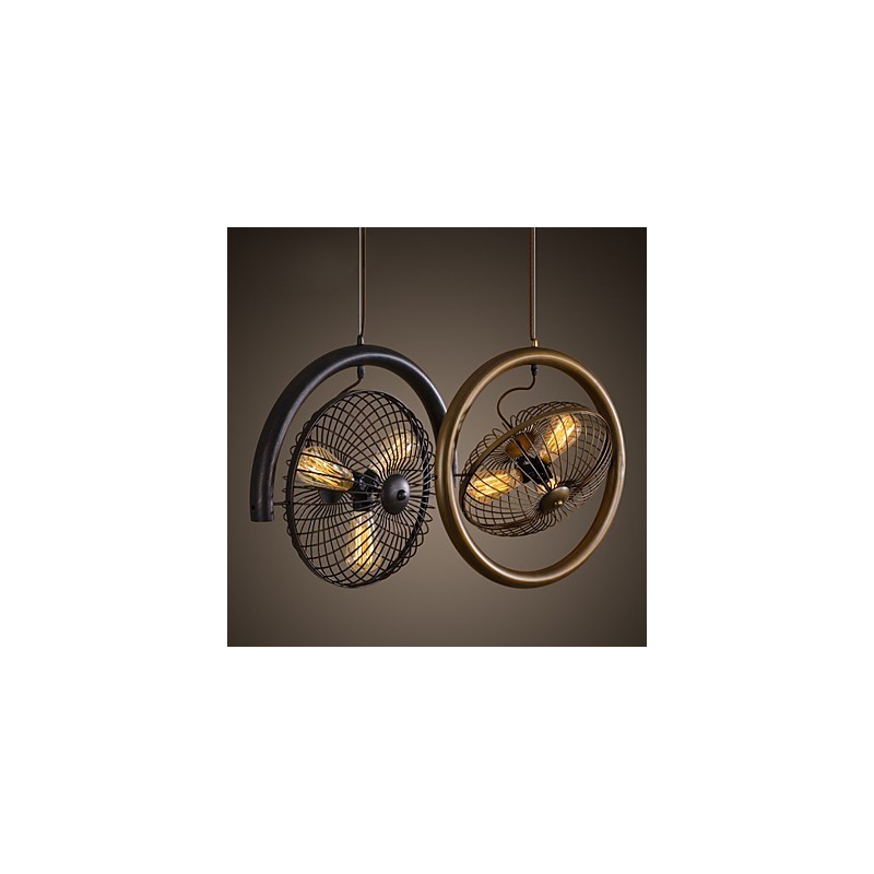 Retro Klassische Metall Decke Fan Lichter Einfache Anhänger Lampen Cafe Anhänger Lampe
