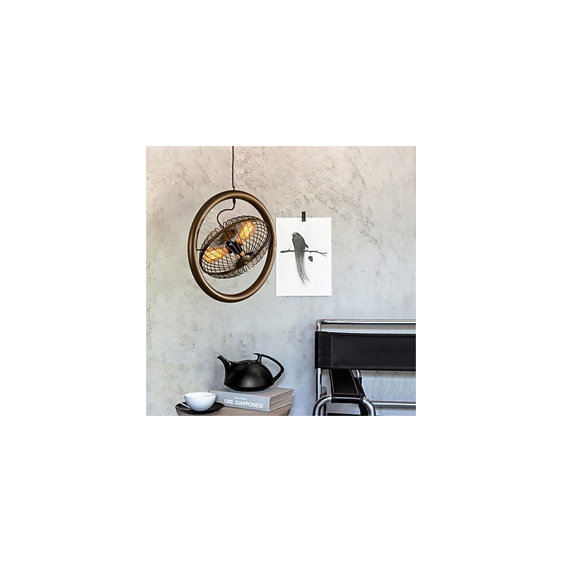 Retro Klassische Metall Decke Fan Lichter Einfache Anhänger Lampen Cafe Anhänger Lampe