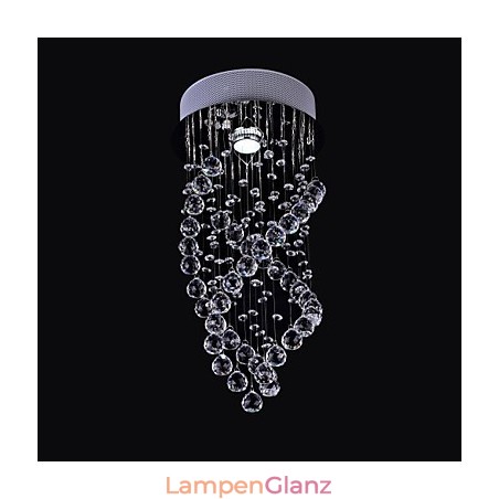 Moderne zeitgenössische Kristall Chrom Kristall Unterputz