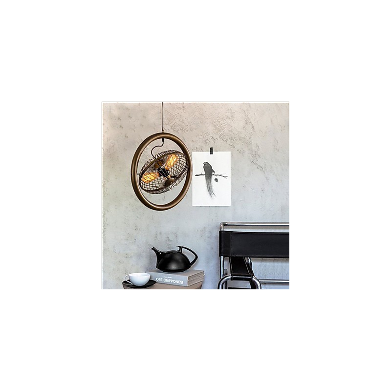 Retro Industrielle Windlampe Ventilator Pendelleuchte im amerikanischen Stil