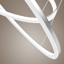 Modernes Design Pendelleuchte 4Hochwertige Acryl Doppelring Fit