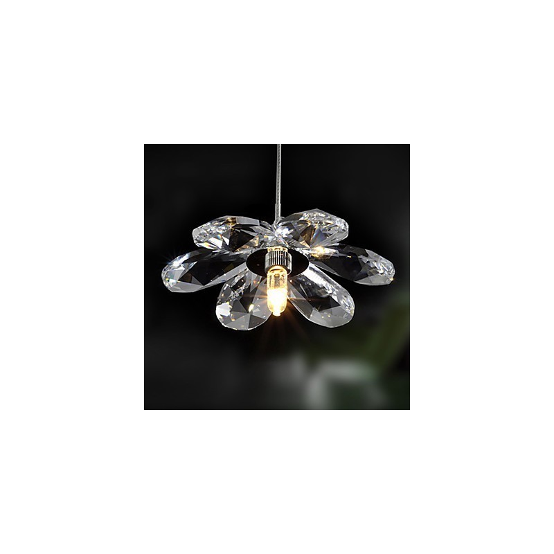Moderne, zeitgenössische Pendelleuchte im Mini-Stil aus galvanisiertem Kristall