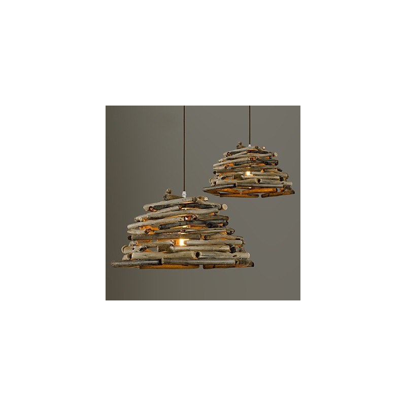 Retro Klassische Holz Decke Lichter Einfache Anhänger Lampen Cafe Anhänger Lampe