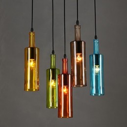 Diffuse Lichtfarbe Wiederherstellung der alten Weisen Flasche Droplight Pendelleuchte