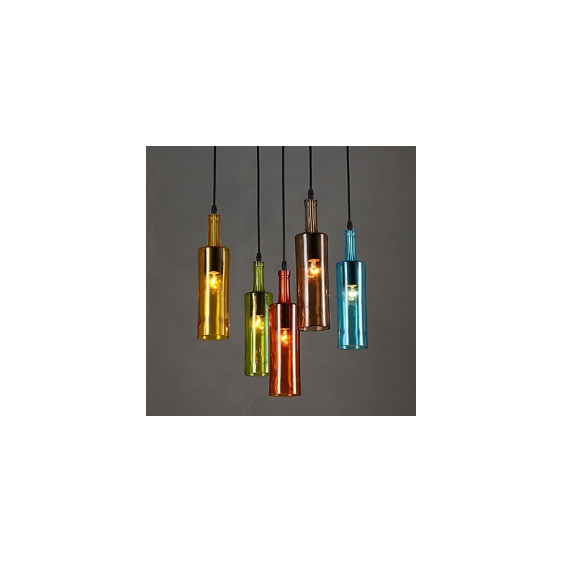 Diffuse Lichtfarbe Wiederherstellung der alten Weisen Flasche Droplight Pendelleuchte