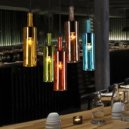 Diffuse Lichtfarbe Wiederherstellung der alten Weisen Flasche Droplight Pendelleuchte