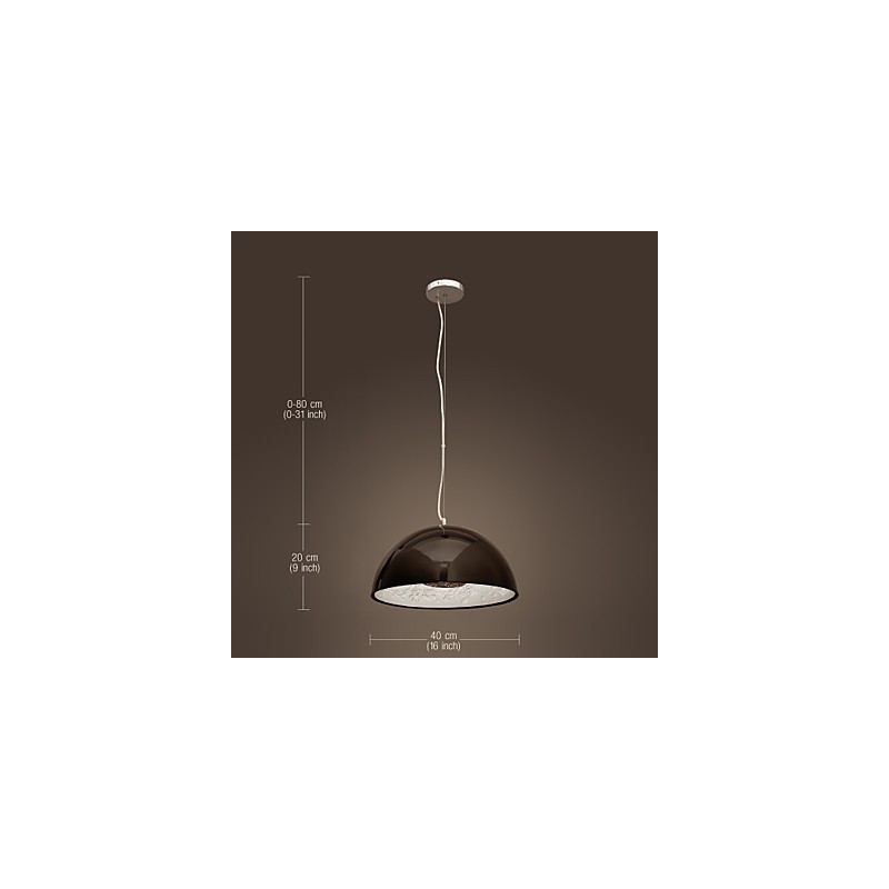 Moderne zeitgenössische Pendelleuchte im Mini-Stil mit Gemälde