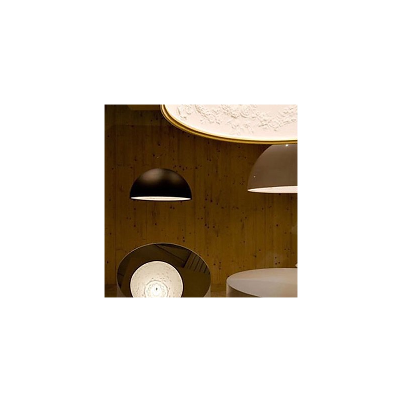 Moderne zeitgenössische Pendelleuchte im Mini-Stil mit Gemälde