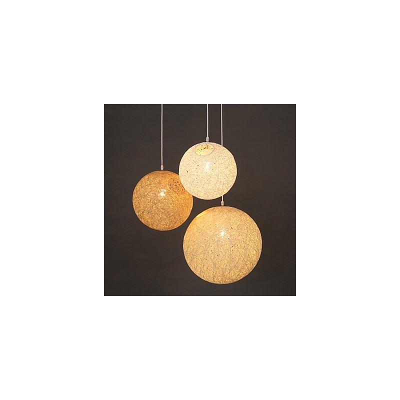 Zeitgenössische und vertraglich vereinbarte sphärische Cany Art Lampe Hanf Ball Pendelleuchte