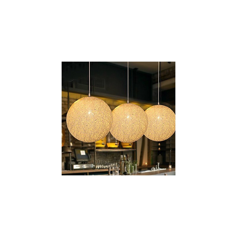 Zeitgenössische und vertraglich vereinbarte sphärische Cany Art Lampe Hanf Ball Pendelleuchte
