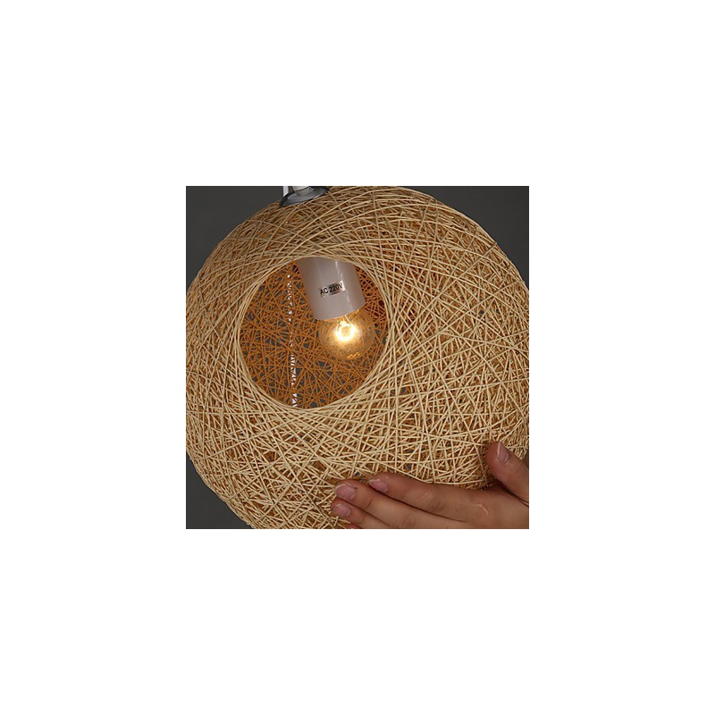 Zeitgenössische und vertraglich vereinbarte sphärische Cany Art Lampe Hanf Ball Pendelleuchte
