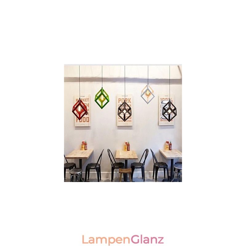 Amerikanischer Retro-Kronleuchter in Vogelkäfigform aus Eisen