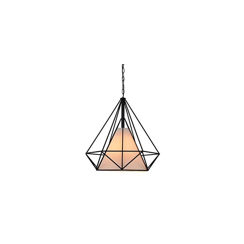Diamond Mini Pendelleuchte 1 Licht Moderne Schlichtheit Schwarz & Weiß Fertig Kohlenstoffstahl Tuch Droplight