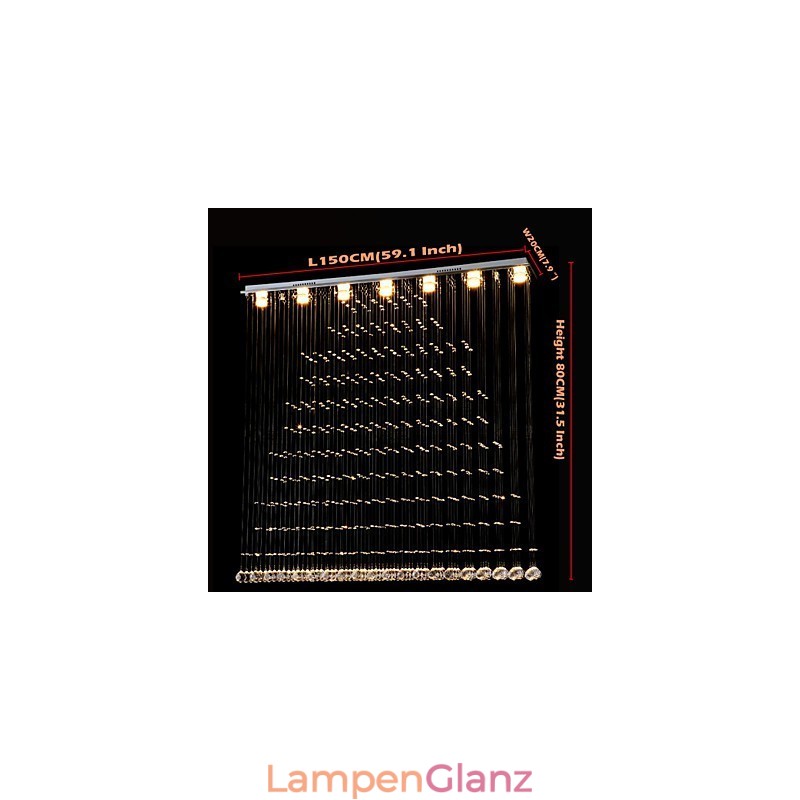 K9 Kristall Pendelleuchte Hängedraht Kronleuchter Beleuchtung Deckenleuchten