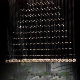 K9 Kristall Pendelleuchte Hängedraht Kronleuchter Beleuchtung Deckenleuchten