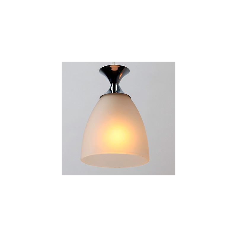 Moderne zeitgenössische Pendelleuchte im Insel-Mini-Stil aus Chrom