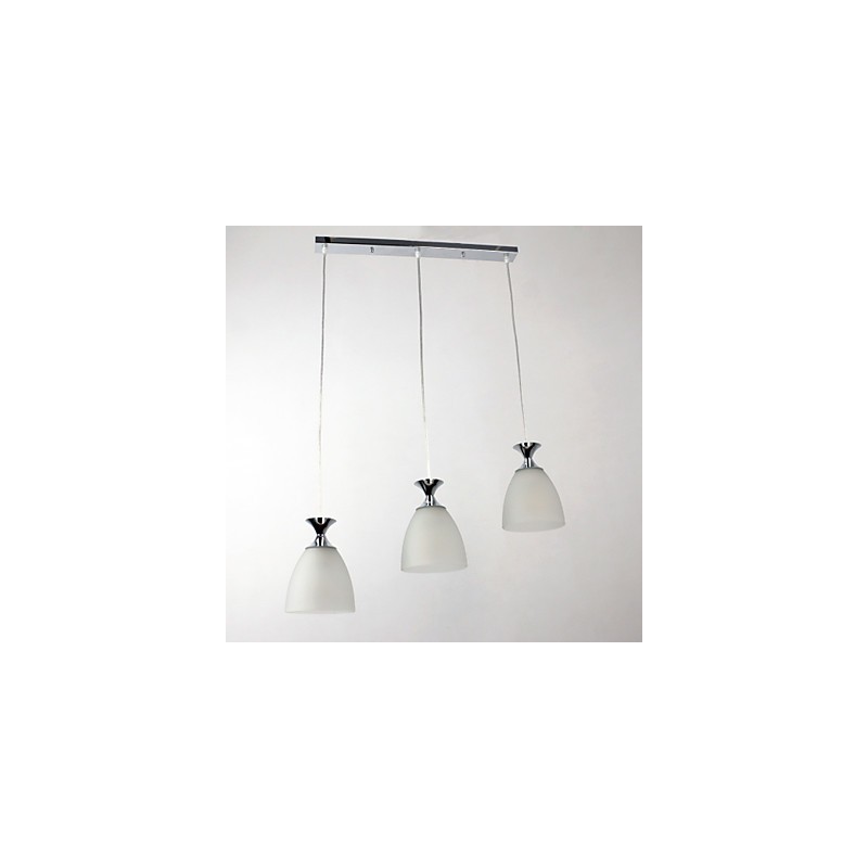 Moderne zeitgenössische Pendelleuchte im Insel-Mini-Stil aus Chrom