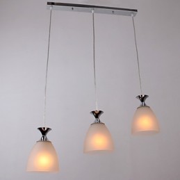 Moderne zeitgenössische Pendelleuchte im Insel-Mini-Stil aus Chrom