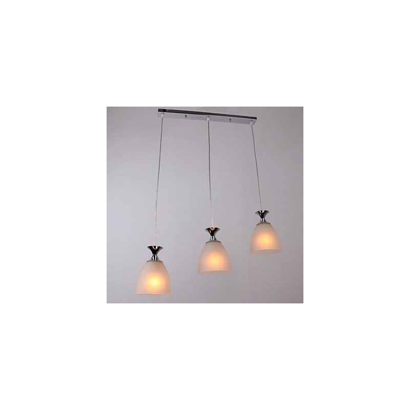 Moderne zeitgenössische Pendelleuchte im Insel-Mini-Stil aus Chrom
