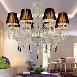 Eleganter Kristall-Kronleuchter mit 8 Lichtern
