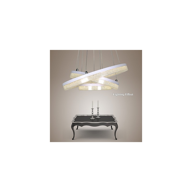 Kristall Pendelleuchte Moderne Lampe Drei Ringe
