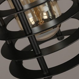 Retro Kreis von Einzelkopflampen und Laternen Charakter Art Kronleuchter Lampe
