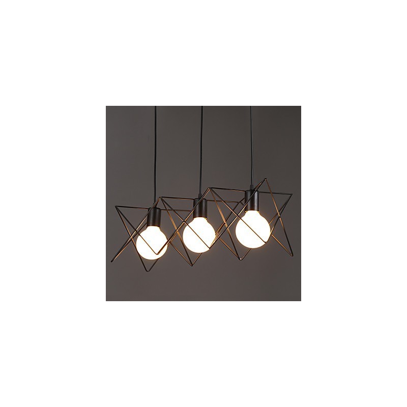 Kontraktiertes und zeitgenössisches kreatives Design Einzelkopf-Droplight aus Schmiedeeisen