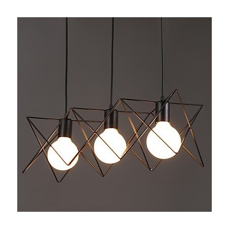 Kontraktiertes und zeitgenössisches kreatives Design Einzelkopf-Droplight aus Schmiedeeisen Kontraktiertes und zeitgenössisches kreatives Design Einzelkopf-Droplight aus Schmiedeeisen