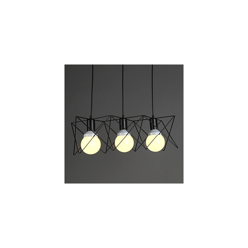 Kontraktiertes und zeitgenössisches kreatives Design Einzelkopf-Droplight aus Schmiedeeisen